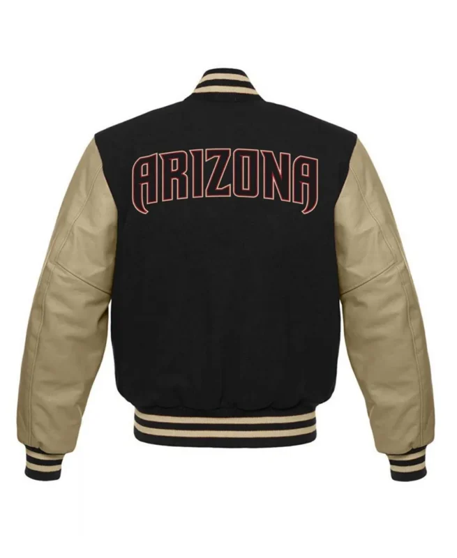 Shop MLB Arizona Diamondbacks Black Letterman Jacket For Men And Women On Sale - Trendy Leather Jackets