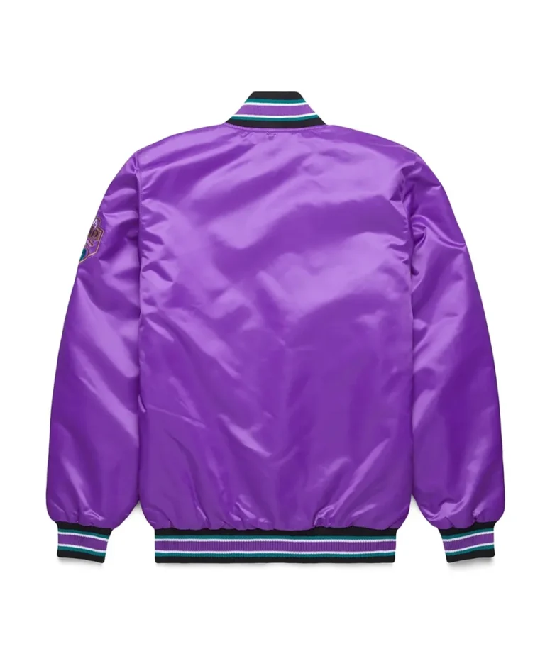 Shop MLB Arizona Diamondbacks Classic Purple Satin Jacket For Men And Women On Sale - Trendy Leather Jackets