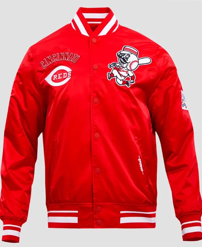 Shop Mlb Cincinnati Reds Retro Classic Rib Jacket For Men And Women On Sale - Trendy Leather Jackets