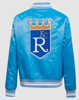 Shop MLB Kansas City Royals Retro Classic Rib Jacket For Men And Women On Sale - Trendy Leather Jackets