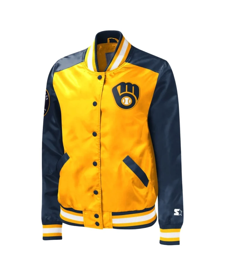 Shop MLB Milwaukee Brewers The Legend Jacket For Men And Women On Sale - Trendy Leather Jackets