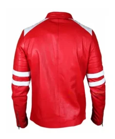 Shop Men's Flaming Red Racer Leather Jacket For Men And Women On Sale - Trendy Leather Jackets