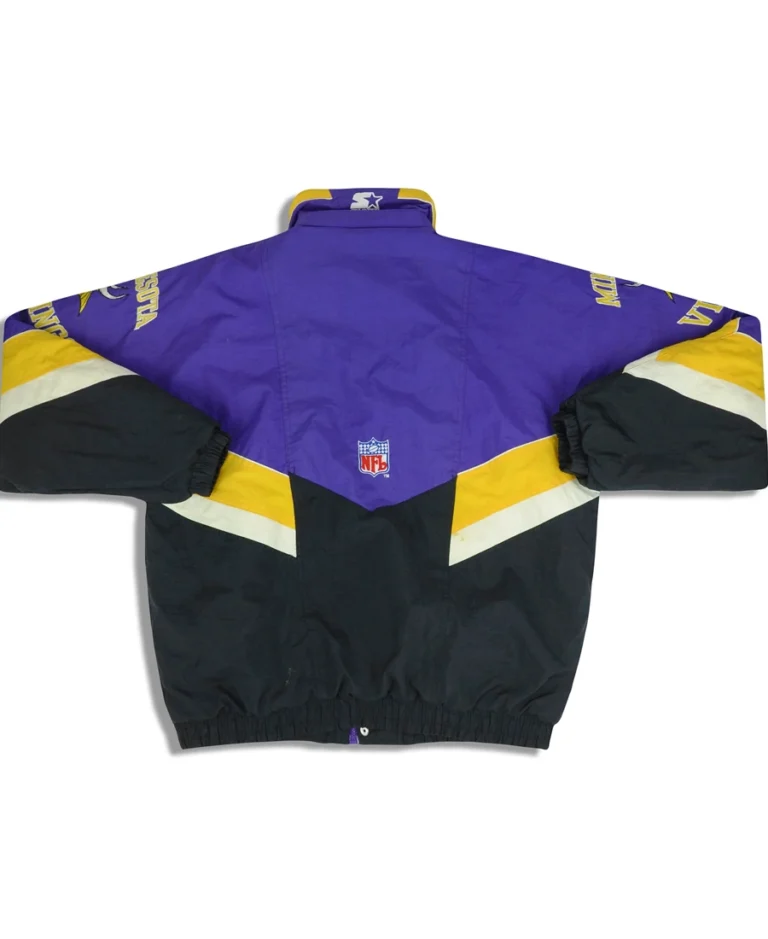 Shop Minnesota Vikings Starter Rain Coat For Men And Women On Sale - Trendy Leather Jackets