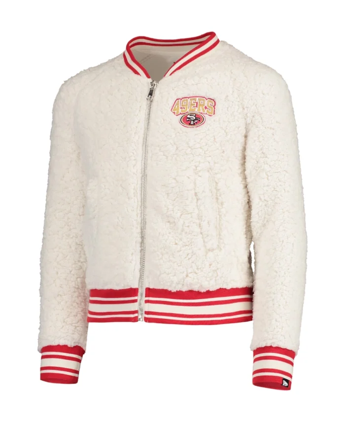 Shop San Francisco 49Ers New Era Sherpa Jacket For Men And Women On Sale