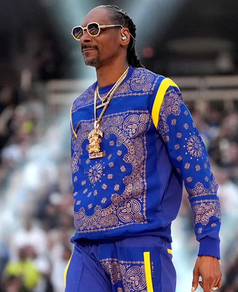 Snoop Dogg Super Bowl Halftime Tracksuit - Trendy Leather Jackets