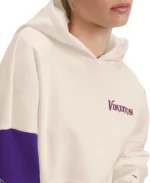 Tommy Hilfiger Minnesota Vikings Harriet Pullover Hoodie Front Half