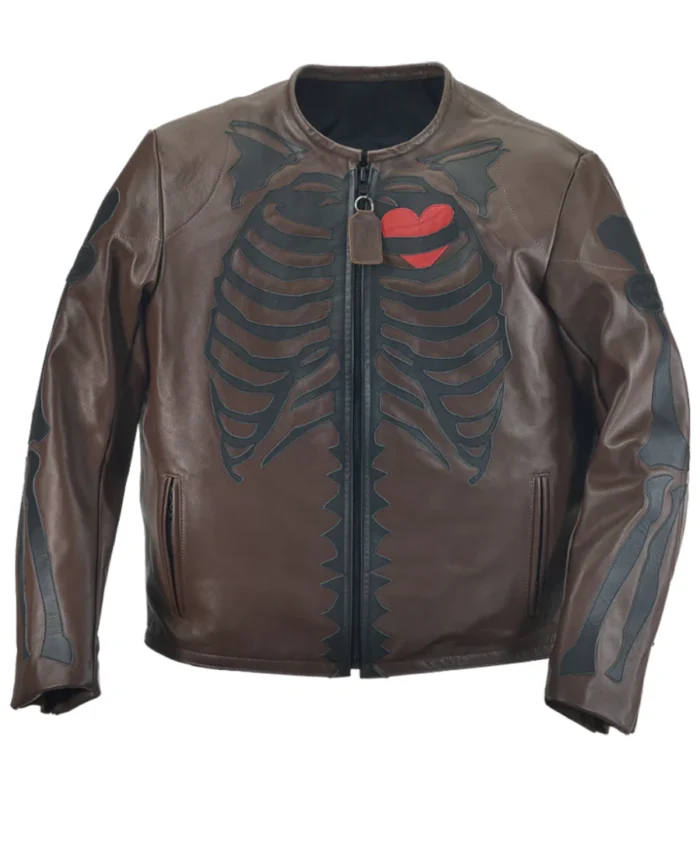 7Uice X Vanson Hearts Genuine Leather Biker Jacket - Trendy Leather Jackets