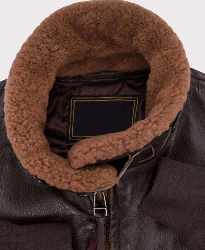 Classic Naval Aviator 100 Mission Flight Jacket Collar