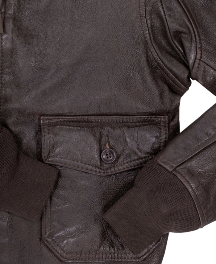 Classic Naval Aviator 100 Mission Flight Jacket Pocket
