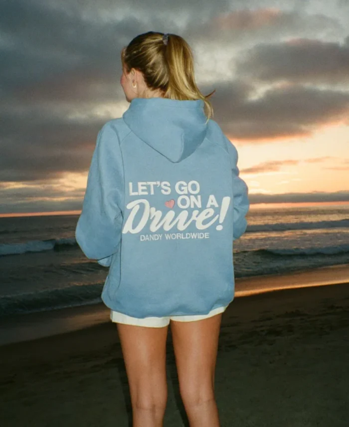 Dandy Let'S Go On A Drive Hoodie Blue Back - Trendy Leather Jackets