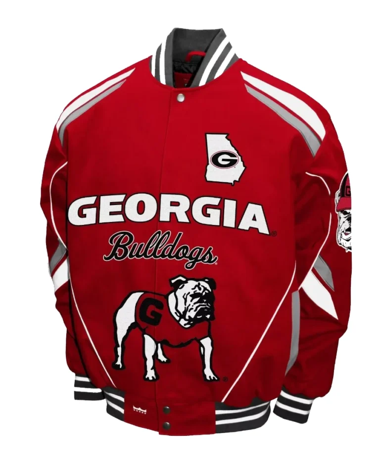 Georgia Bulldogs Club Stout Red Jacket - Trendy Leather Jackets