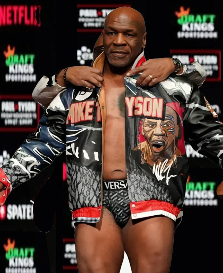 Jeff Hamilton Mike Tyson Iron Mike Leather Jacket