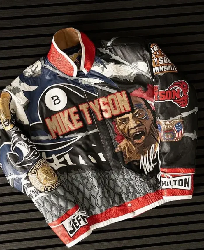 Jeff Hamilton Mike Tyson Iron Mike Leather Jacket Front