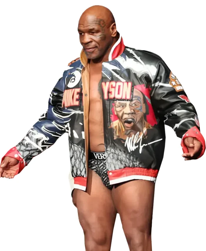 Jeff Hamilton Mike Tyson Iron Mike Leather Jacket Front WB