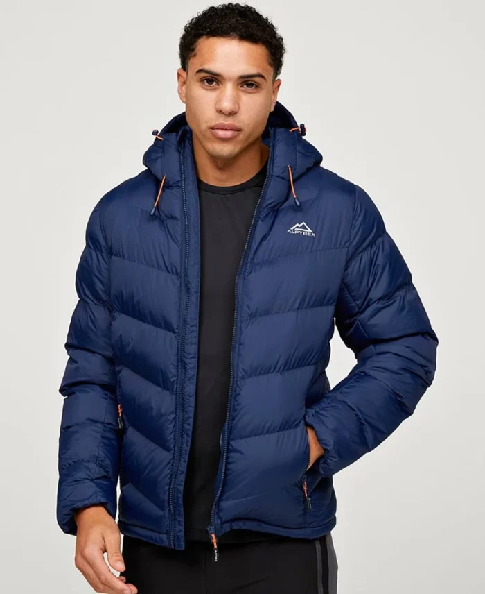 Men'S Alpyrex 1.0 Puffer Jacket Navy Blue - Trendy Leather Jackets