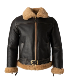 Men's Battle Shearling Leather Jacket
