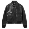 Men's Blouson Black Leather Jacket