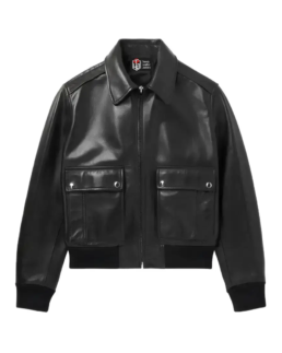 Men's Blouson Black Leather Jacket