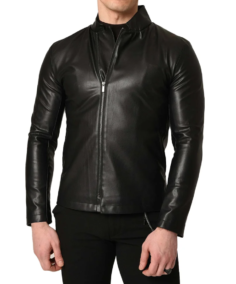 Men's Lambskin Lightweight Black Leather Jacket - Trendy Leather Jackets