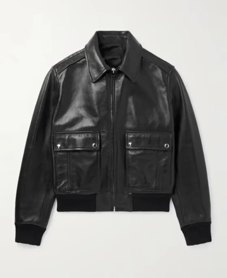 Celine Homme Blouson Black Leather Jacket View - Trendy Leather Jackets