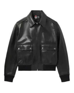 Men's Blouson Black Leather Jacket