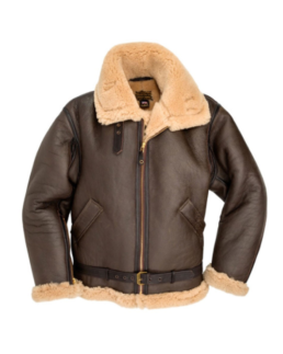 R.A.F Sheepskin Aviator Bomber Jacket