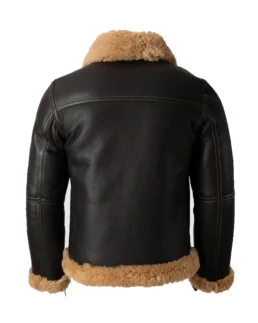 Shop Lewis Battle SF Bomber Shearling Fur Jacket For Men And Women - Trendy Leather Jackets