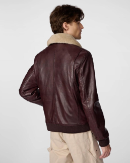 Shop The Men's A2 Aviator Dark Brown Bomber Leather Jacket