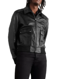 Shop The Men's Blouson Black Leather Jacket
