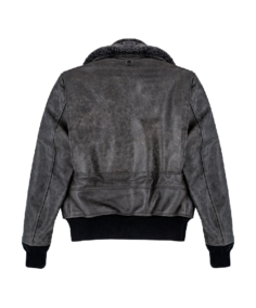 Shop The Shadow G-1 Distressed Black Aviator Leather Jacket
