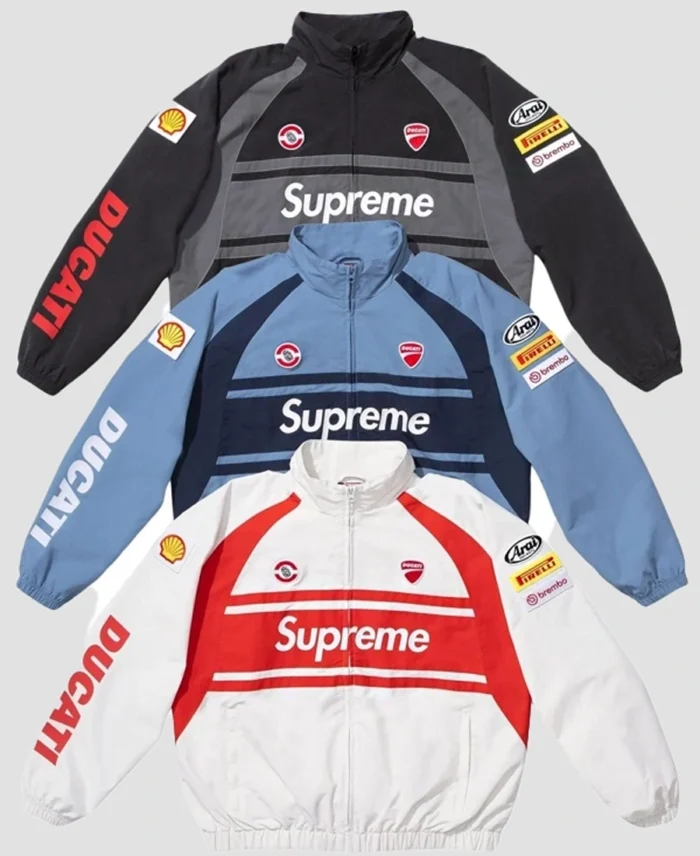 Supreme Ducati Track Jacket - Trendy Leather Jackets