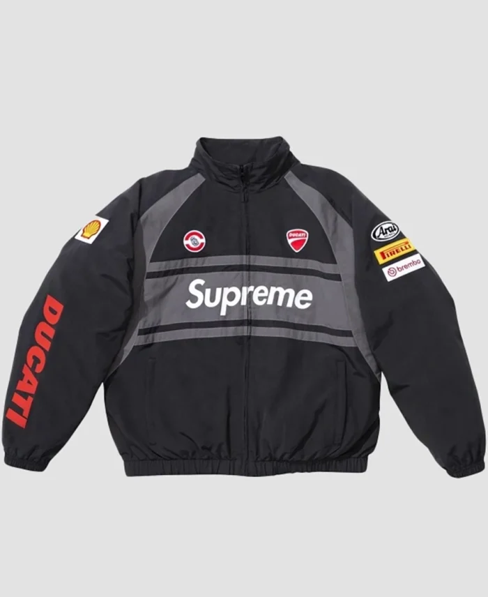 Supreme Ducati Track Jacket Black - Trendy Leather Jackets