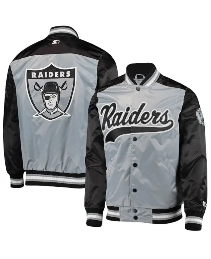 The Tradition Ii Las Vegas Raiders Satin Jacket - Trendy Leather Jackets