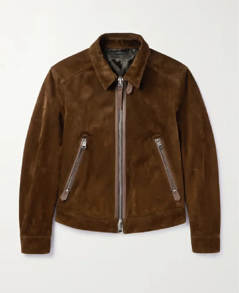 Tom Ford Suede Leather Bomber Jacket - Trendy Leather Jackets