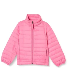 Women's Essentials Water-Resistant Puffer Jacket Pink - Trendy Leather Jackets
