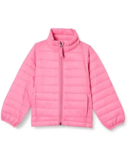 Women's Essentials Water-Resistant Puffer Jacket Pink - Trendy Leather Jackets