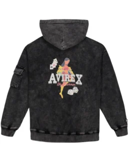 Avirex Sky Charmer Pullover Hoodie Back - Trendy Leather Jackets