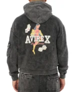 Avirex Sky Charmer Pullover Hoodie Back - Trendy Leather Jackets View