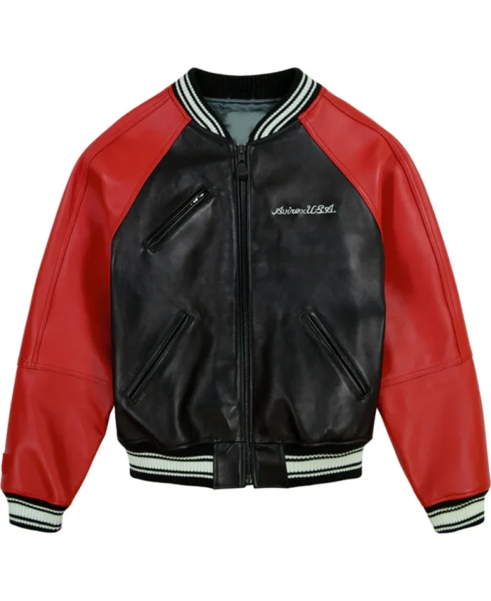 Avirex Track Field Varsity Jacket - Trendy Leather Jackets