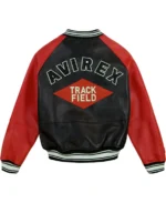 Avirex Track Field Varsity Jacket Back - Trendy Leather Jackets