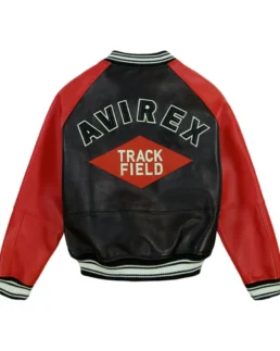 Avirex Track Field Varsity Jacket Back - Trendy Leather Jackets