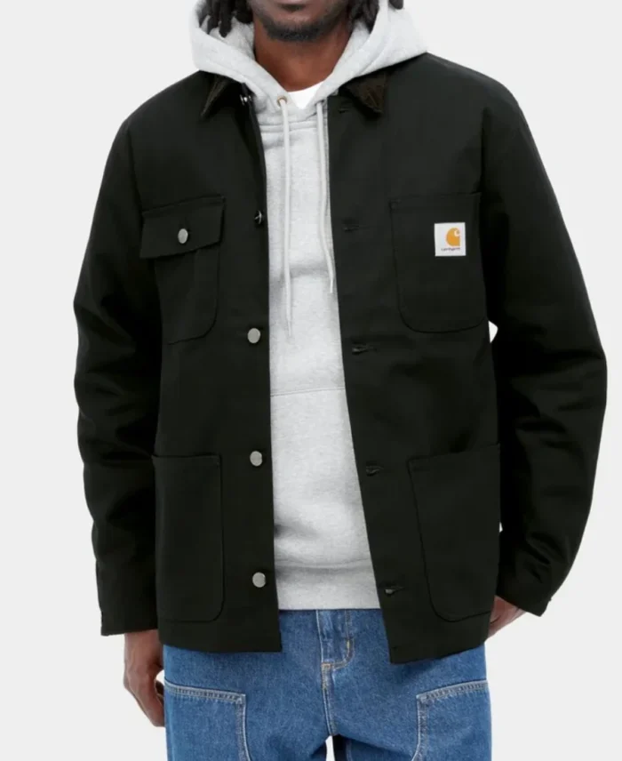 Carhartt Michigan Chore Coat Winter Black - Trendy Leather Jackets