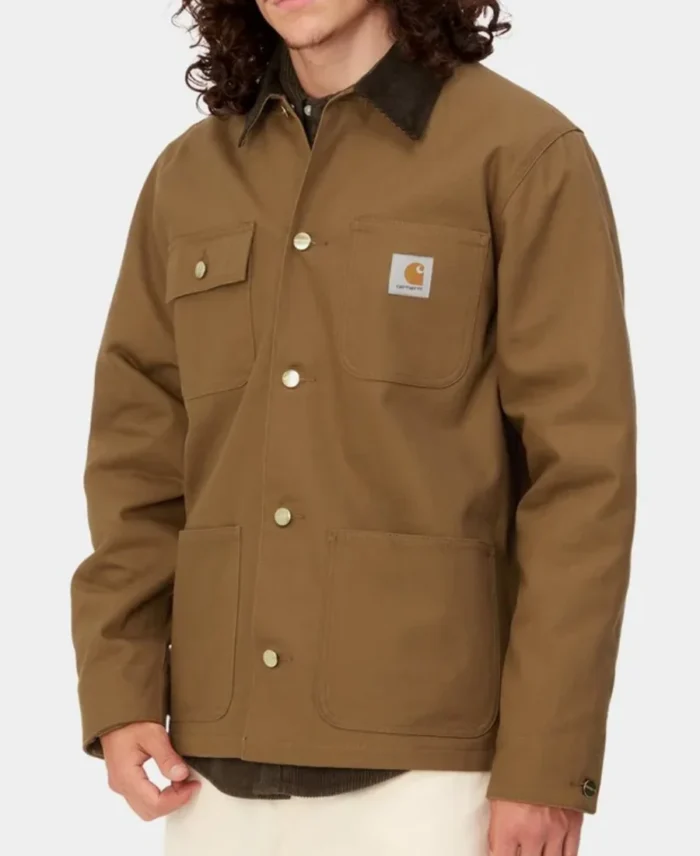 Carhartt Michigan Chore Coat Winter Brown - Trendy Leather Jackets