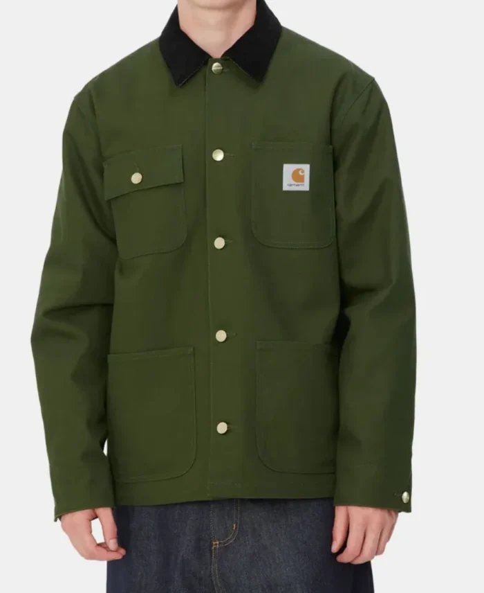 Carhartt Michigan Chore Coat Winter Green - Trendy Leather Jackets