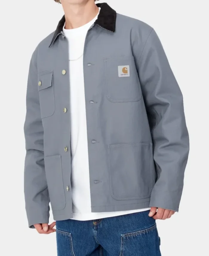 Carhartt Michigan Chore Coat Winter Grey - Trendy Leather Jackets