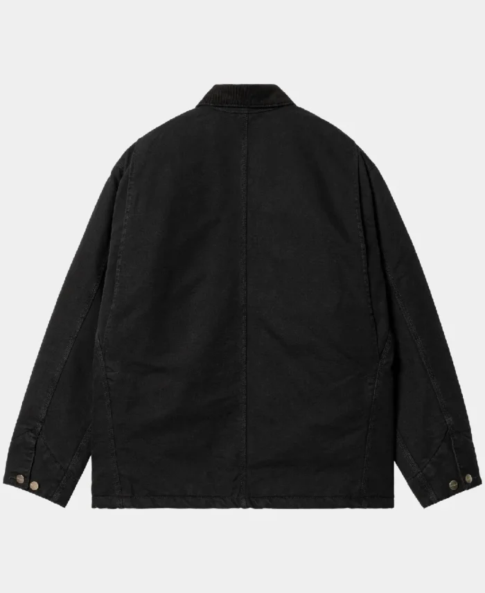 Carhartt OG Chore Winter Coat Black Back - Trendy Leather Jackets