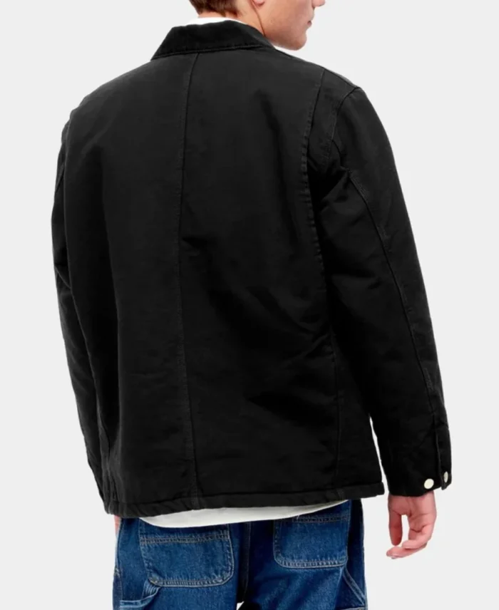 Carhartt OG Chore Winter Coat Black Back View - Trendy Leather Jackets