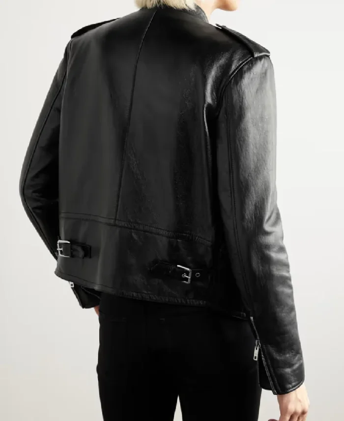 Celine Homme Biker Leather Jacket Back - Trendy Leather Jackets