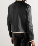 Celine Homme Crystal Embellished Leather Jacket Back - Trendy Leather Jackets