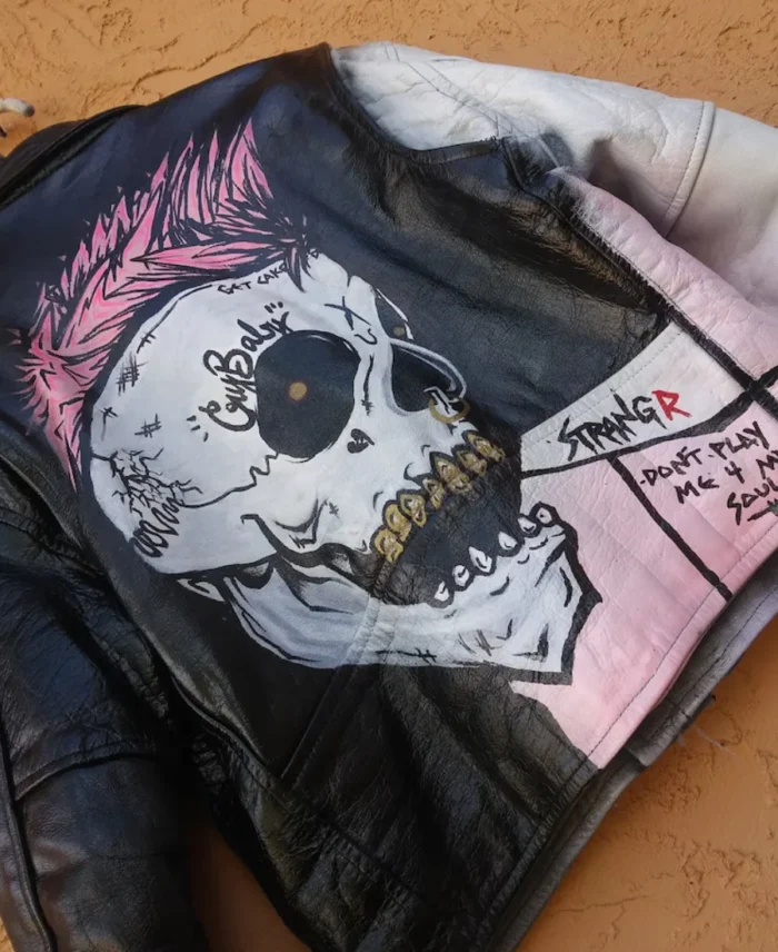 Don't Fear The Reaper leather Biker jacket Back - Trendy Leather Jackets